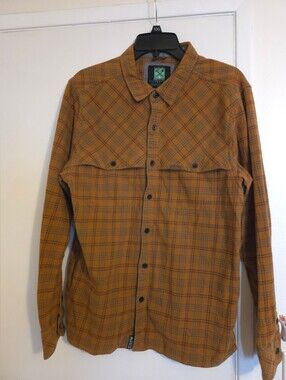 HippyTree Unisex Flannel Button Long Sleeve Medium